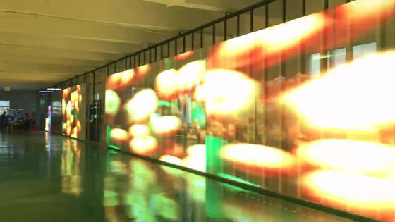 Tela de vidro video 1000x500mm transparente semi exterior 1000-5000nits