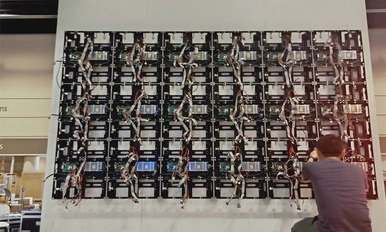 Série fixa interna da tela de exposição P1.667 do diodo emissor de luz da alta resolução 320x160mm 2k