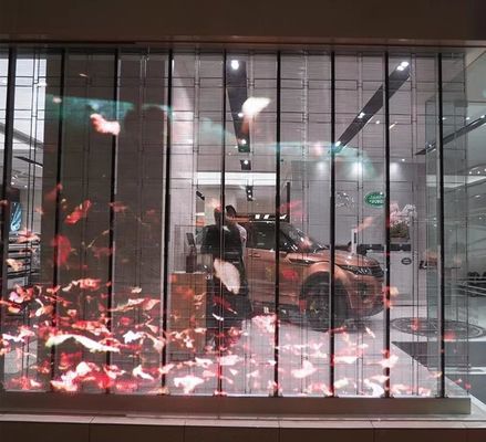 O vidro transparente completo da exposição de diodo emissor de luz da cor 2.6-5.2mm conduziu a parede para o shopping